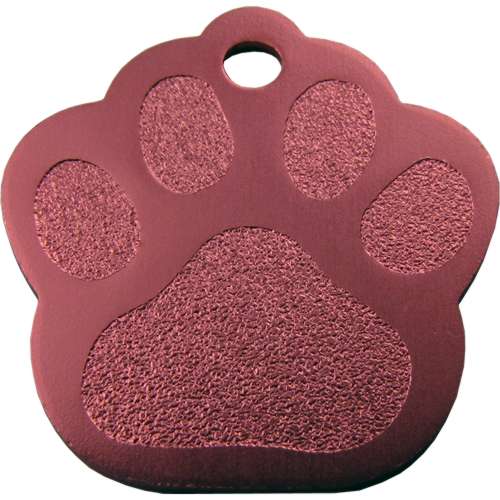Aluminium Paw 35mm PINK (Pack of 10)